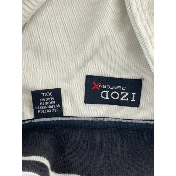 Izod PerformX Men's 1/4 Zip High Collar Knit Golf Sweatshirt Jacket Beige XXL - Picture 6 of 10